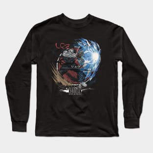 RYU: HADOKEN - BLACK/RED Long Sleeve T-Shirt